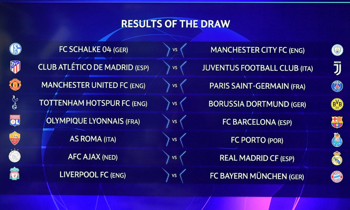 Champions league draw live