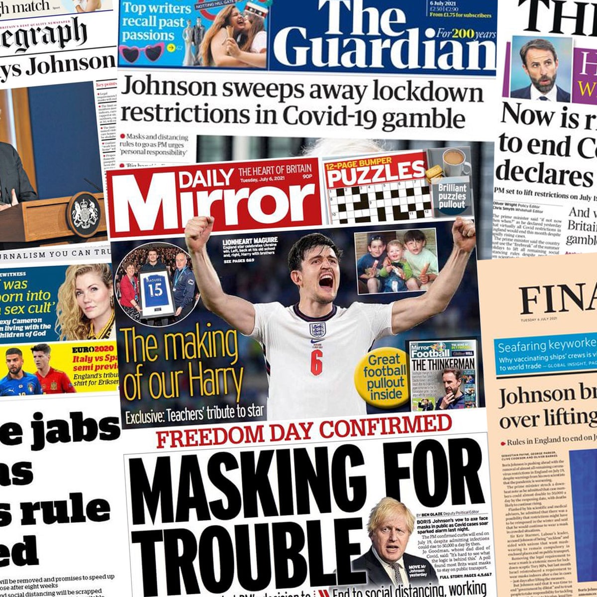 Masking For Trouble What The Papers Say About Johnson Lifting Covid Restrictions Coronavirus The Guardian Masking For Trouble What The Papers Say About Johnson Lifting Covid Restrictions Coronavirus The Guardian