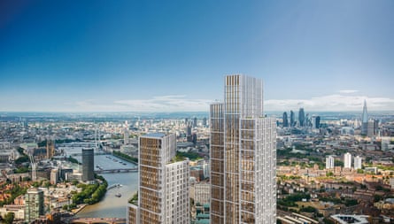 An artist’s impression of the proposed One Nine Elms development in London.