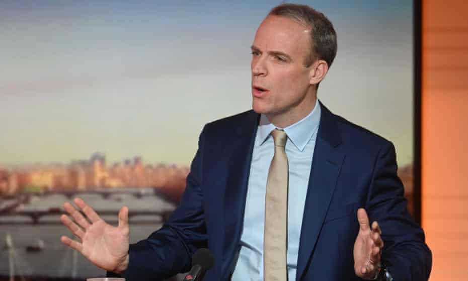Dominic Raab appearing on BBC One’s Sunday Morning.