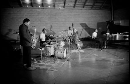 John Coltrane quartet (l-r): John Coltrane, Elvin Jones, Jimmy Garrison, McCoy Tyner.