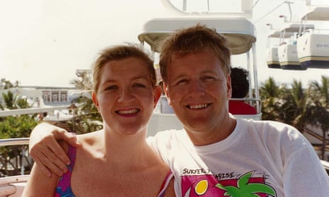 Megan Holgate and her late husband Steven in the early 1990s.