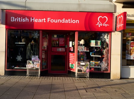 British Heart Foundation shopfront.