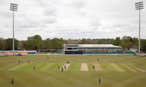 A sparse crowd watches Leicestershire take on Warwickshire in the Royal London One-Day Cup at Grace Road.