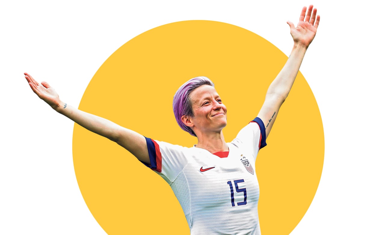 Megan Rapinoe celebrates after scoring a goal at the women’s World Cup in France. 