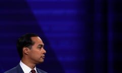 FILE PHOTO: FILE PHOTO: Democratic 2020 U.S. presidential candidate Julian Castro takes part during a televised townhall on CNN dedicated to LGBTQ issues in Los Angeles, California<br>FILE PHOTO: Julian Castro takes part during a televised Democratic presidential candidate town hall on CNN dedicated to LGBTQ issues in Los Angeles, California, U.S. October 10, 2019. REUTERS/Mike Blake/File Photo/File Photo