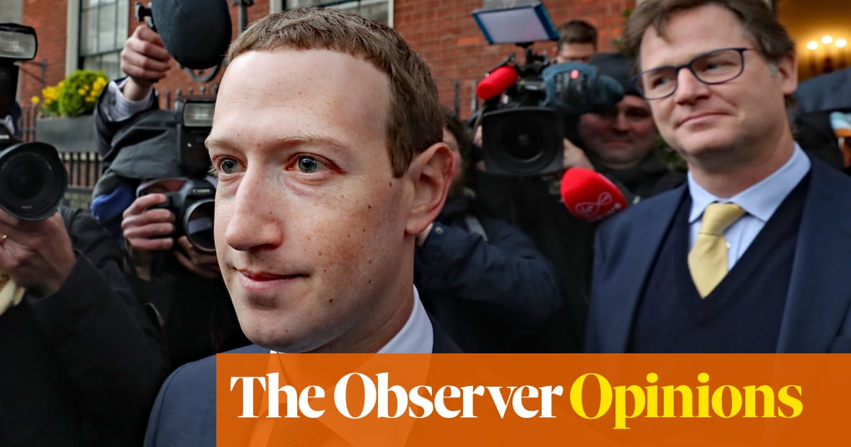 Nick Clegg is on the wrong side of history at Facebook | John Naughton
