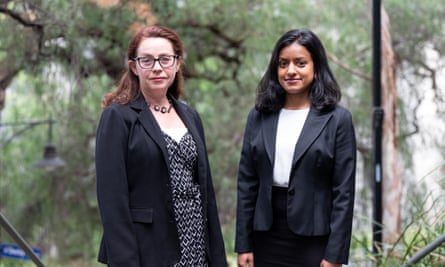 Asylum Seeker Resource Centre lawyers Carolyn Graydon and Rachel Saravanamuthu.