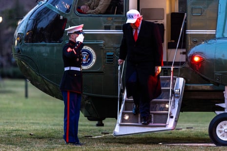 President Trump returns to the White House on Tuesday after visiting Detroit.