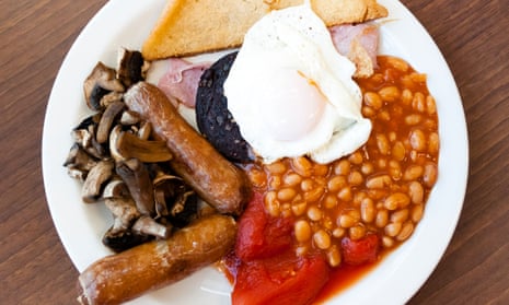 Headache from hell?: try a full English, including crusty blood black pudding. Yum.