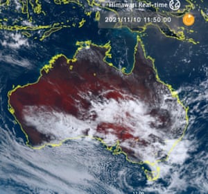Satellite image of Australia on 10/11/2021