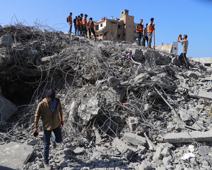 The grim task of recovering thousands of bodies from the rubble of Gaza