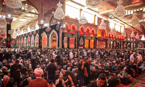 A 2015 law restricts entry to people who have visited countries where Shia Muslims visit on pilgrimages, such as the one pictured in Karbala, Iraq, in September 2022.