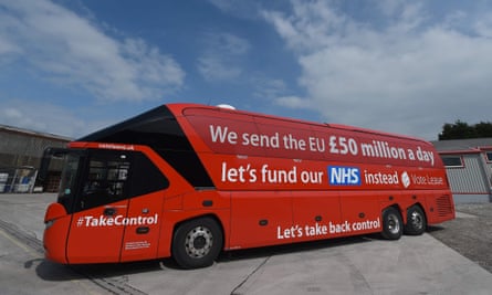 The “Vote Leave” battle-bus, and the slogan everyone knew to be untrue, but hey…