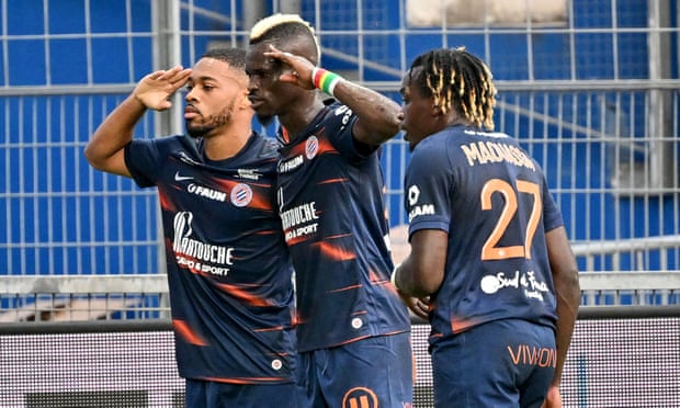 After a summer of strife, Marseille have clicked under Igor Tudor | Marseille 2 Montpellier players Arnaud Nordin, Falaye Sacko and Faitout Maouassa celebrate a goal during their 2-0 win over Ajaccio.