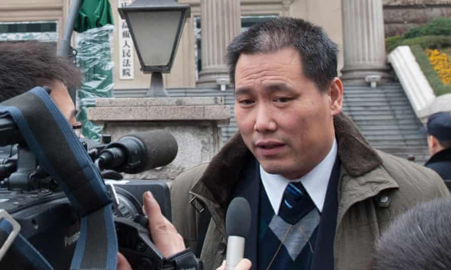 A photo from 2012 showing Chinese lawyer Pu Zhiqiang.