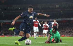 Alexis Sánchez's last goal for Manchester United came against Arsenal in the FA Cup in January.