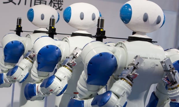 A robot exhibition in Tokyo, Japan.