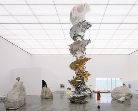 Eclectic mix … an installation view of Folds and Flows in the A Call of All Beings exhibition.