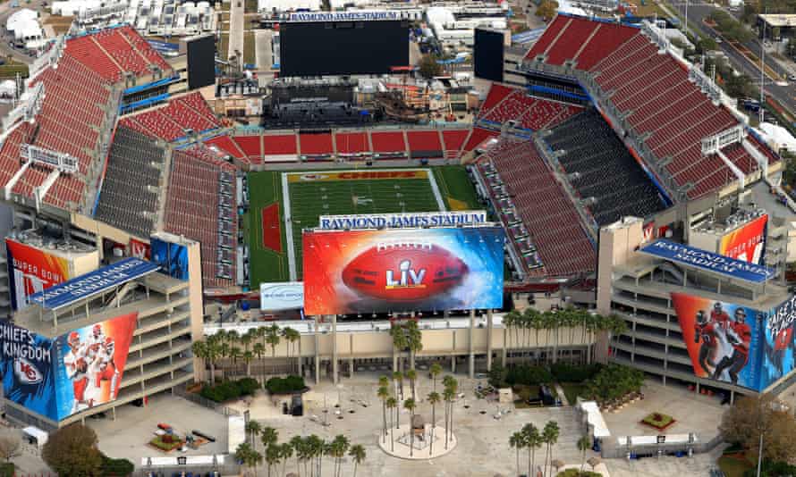 Raymond James Stadium will be at about a third of its usual capacity on Sunday