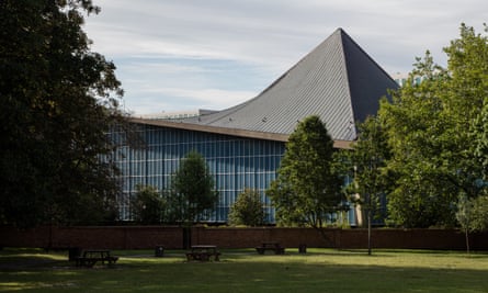 The distinctive curvaceous roof of the 1960s Commonwealth Institute, now the Design Museum.