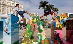 Adept at the spectacular, struggling with the everyday … the Olympic Boulevard in Rio.