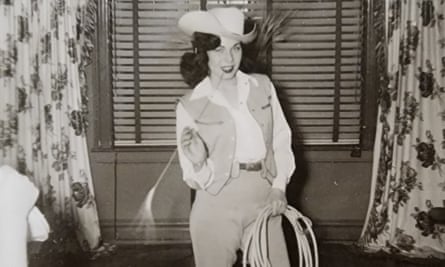 An unpublished photo from Mimi Roman’s personal collection, when she was a cowgirl in Brooklyn