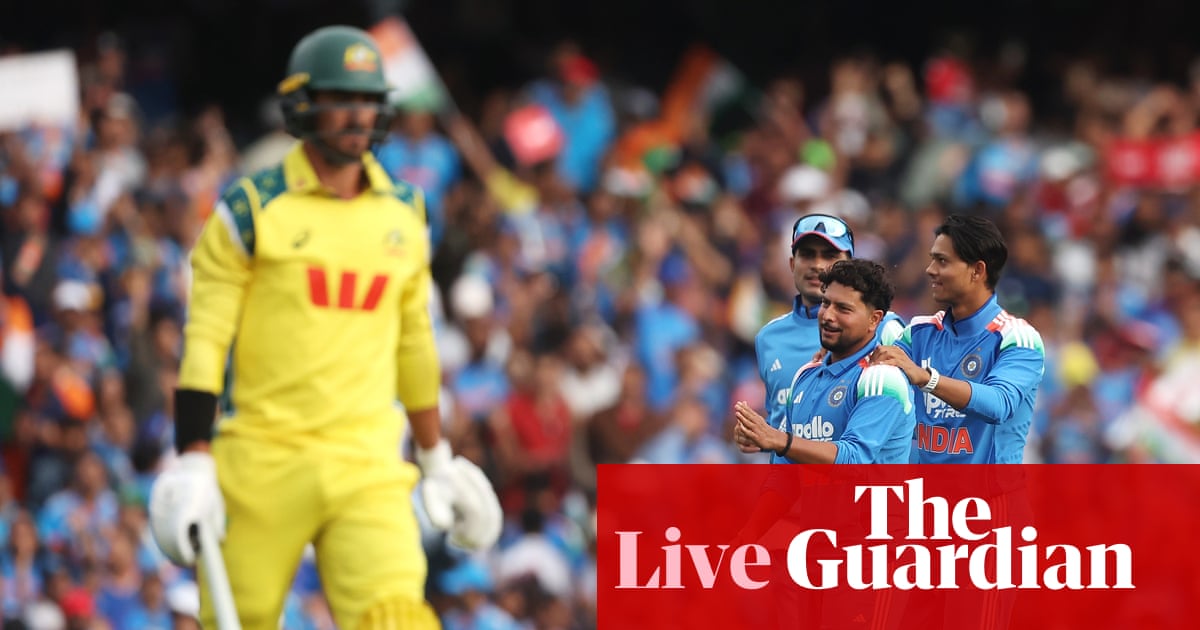 Australia v India: third men’s one-day international – live