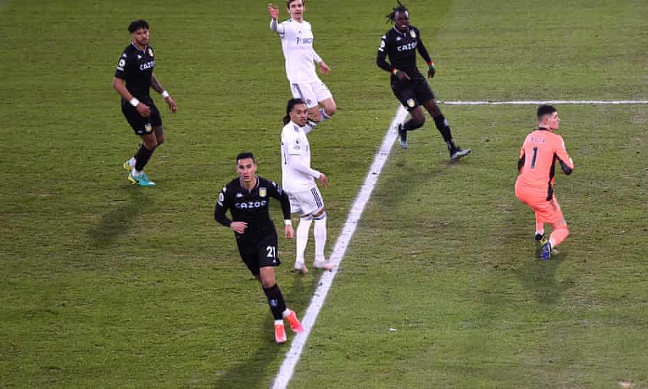 Anwar El Ghazi scored Aston Villa’s winner against Leeds.