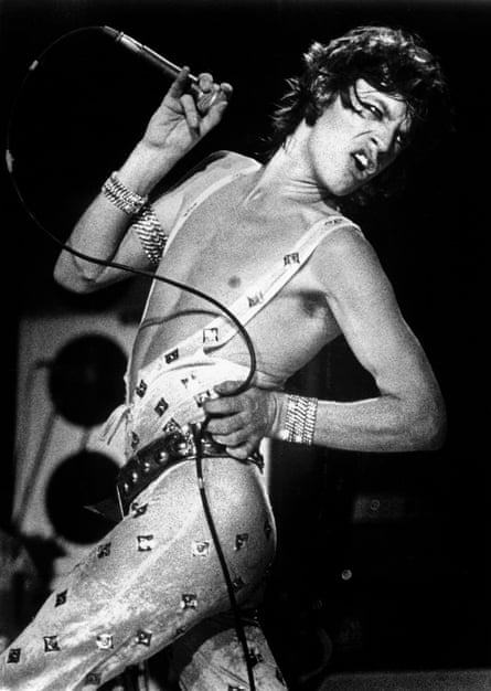 Mick Jagger performing in 1973.