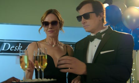 It takes two ... Erinn Hayes and Rob Huebel in Medical Police.