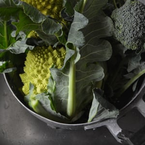 Broccoli and leafy greens