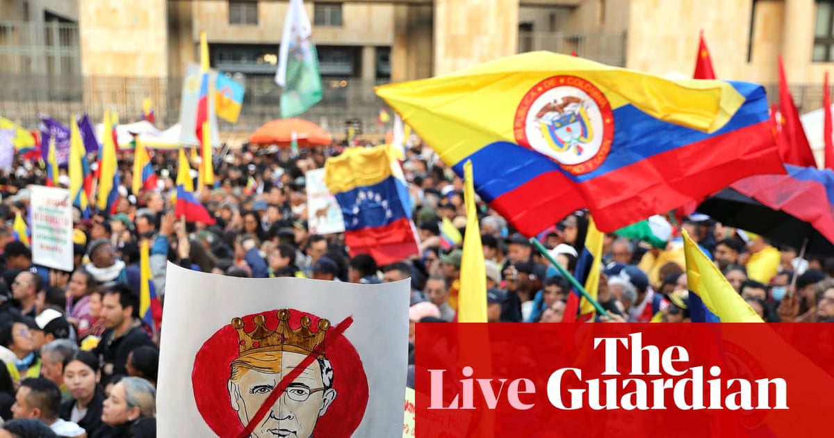 Trump speaks with Petro amid nationwide Colombia protests against US after Venezuela intervention – live