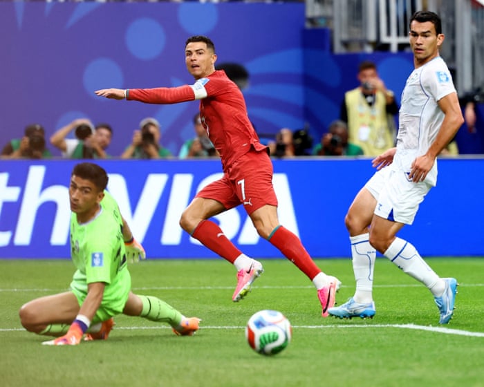 Cristiano Ronaldo ends his goal drought as rampant Portugal outclass Uzbekistan