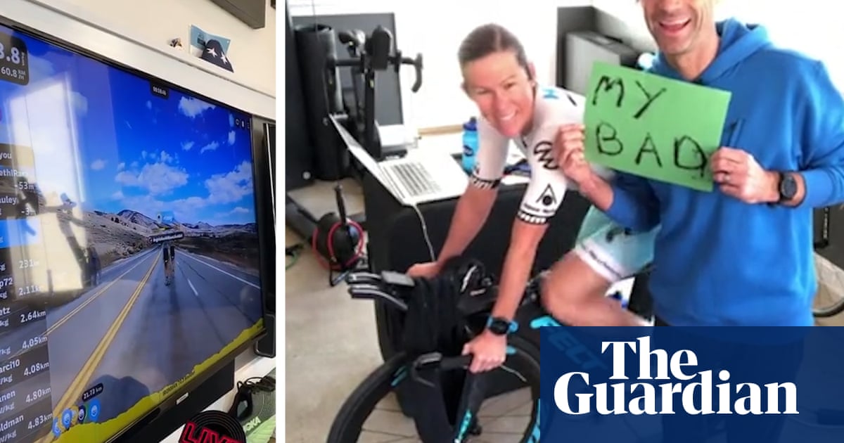 What an idiot! Triathlete out of virtual race after husband trips over power cord
