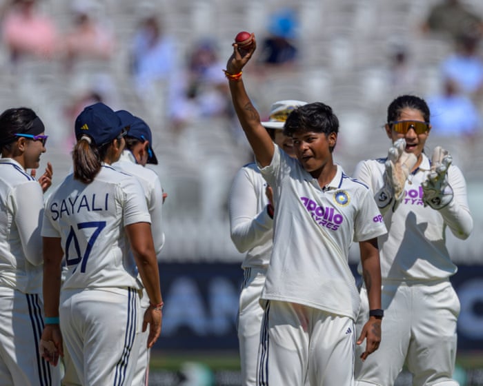 Kranti Gaud makes history as India turn up heat on England in women’s Test