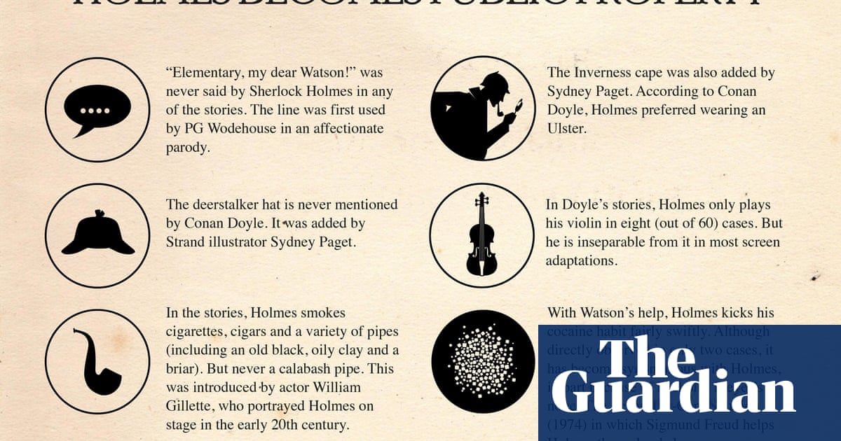 Sherlock Holmes examining the evidence in charts Books The Guardian