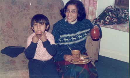Rhik Samadder and his mother.