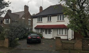 The home of Robert Peters in Wimbledon, south-west London