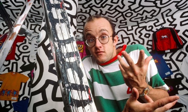 Keith Haring in New York City in September 1986.