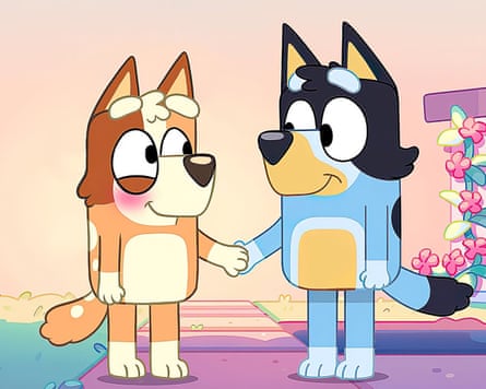 Love, marriage and dogs … Chilli and Bandit in Bluey.