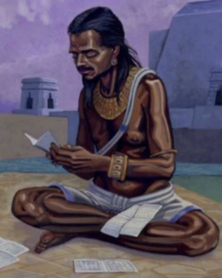A painting of Brahmagupta