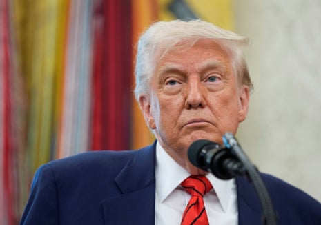 US and China to hold tariff talks in Switzerland this weekend, treasury chief says – as it happened Man speaks into microphone