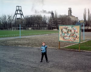 Boy in Ukrainsk, Donetsk, 2021
