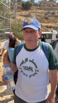 Brad Lander speaks before being detained at olive harvest – video