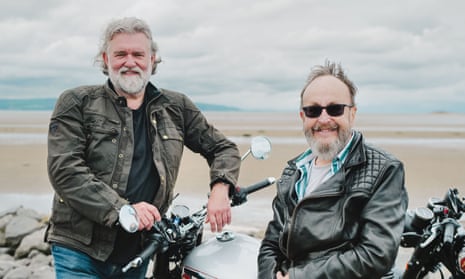 Dave Myers, right, with Si King in The Hairy Bikers Go West