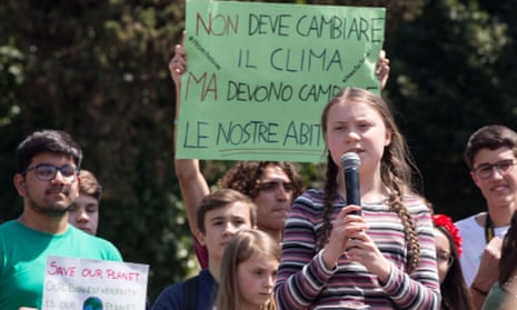 Greta Thunberg in Rome.