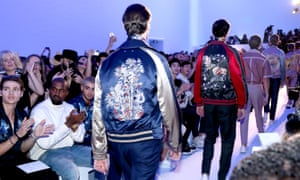 Back pack: models on the Louis Vuitton spring/summer 2016 catwalk.