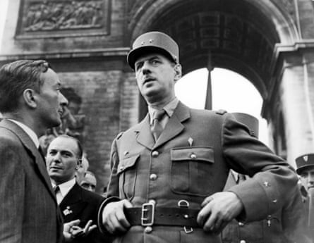 Charles de Gaulle, leader of the Free French, during the liberation of Paris in August 1944.