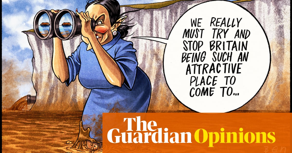 Ben Jennings on Priti Patel’s efforts to small boats in the Channel — cartoon